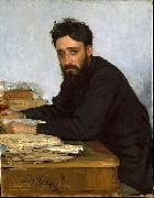 Ilya Repin Portrait of writer Vsevolod Mikhailovich Garshin France oil painting artist